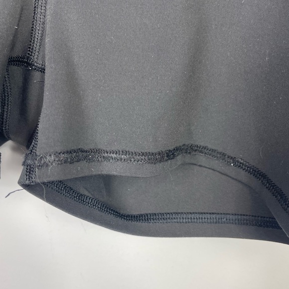 Athleta Black Mini Biker Shorts Mesh Back Pocket Active Gym Run Yoga Tennis Golf - Picture 7 of 14